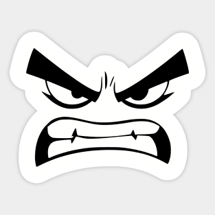 Angry Face Sticker